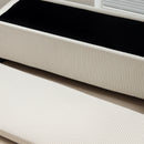 HOMCOM Storage Ottoman with Lid, 112cm Bench Chest Box