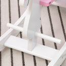 HOMCOM Children's Rocking horse- Pink and White