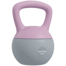 SPORTNOW Kettlebell w/ Soft Body and Non-Slip Handle, Purple and Grey