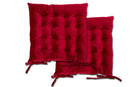Velvet Holland Luxury Seat Pad in Red