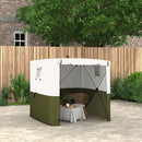 Outsunny 2 x 2m Pop Up Gazebo with Sides Easy up Party Tent with Carry Bag