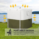 Outsunny 2 x 2m Pop Up Gazebo with Sides Easy up Party Tent with Carry Bag