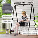 Outsunny Hammock Chair, Boho Hanging Swing Chair with Cushion