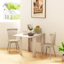 HOMCOM Folding Dining Table Extendable Kitchen Table Drop Leaf Table For 2-4