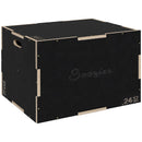 SPORTNOW 41/51/61cm Pylometric Jump Box, Wooden Pylo Box for Home Gym