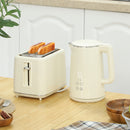 HOMCOM 1.5L 3000W Fast Boil Electric Kettle and 2 Slice Toaster Set