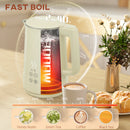 HOMCOM 1.5L 3000W Fast Boil Electric Kettle and 2 Slice Toaster Set