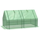 Outsunny Mini Greenhouse 180 x 90 x 90 cm - Green