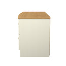 Byland Ready Assembled 4 Drawer Bed Box in Cream Ash & Modern Oak