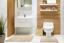 Waves Pure Cotton Jacquard 2pc Bath set in Beige