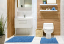 Waves Pure Cotton Jacquard 2pc Bath set in Cobalt