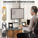HOMCOM 168cm Reversible L Shaped Desk, 240cm Two Person Desk