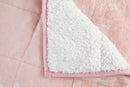 Weighted Sherpa Blanket in Blush Pink