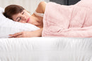 Weighted Sherpa Blanket in Blush Pink