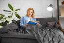 Weighted Sherpa Blanket in Grey