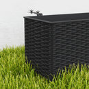 Outsunny Set of 2 Hanging Flower Boxes, 50 cm Long, Rattan Look