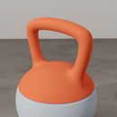 SPORTNOW Kettlebell w/ Soft Body and Non-Slip Handle, Orange and Grey