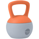 SPORTNOW Kettlebell w/ Soft Body and Non-Slip Handle, Orange and Grey
