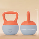 SPORTNOW Kettlebell w/ Soft Body and Non-Slip Handle, Orange and Grey
