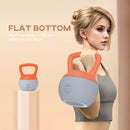 SPORTNOW Kettlebell w/ Soft Body and Non-Slip Handle, Orange and Grey
