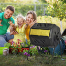 Outsunny 160L Outdoor Tumbling Compost Bin with Dual Chamber