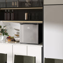 HOMCOM 46L Counter Top Fridge with Chiller Box Mini Fridge for Bedrooms Silver
