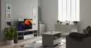 Wellington Ready Assembled TV Unit with 1 Drawer Wide  - Uniform Matt & Dusk Grey