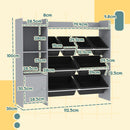 AIYAPLAY Toy Storage Unit with 8 Removable Bins, Storage Shelves, Cabinet