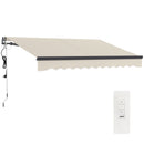 Outsunny 3 x 2.5m Electric Retractable Awning w/ Aluminium Frame