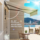 Outsunny 3 x 2.5m Electric Retractable Awning w/ Aluminium Frame