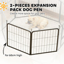 PawHut 2 Piece Expansion Pack Dog Pen for 80cm High Animal Pen