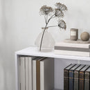 HOMCOM Bookshelf Display Storage Shelf with 2 Compartments for Study White