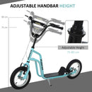 HOMCOM Teen Kids Blue Stunt Scooter