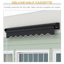 Outsunny 3 x 2.5m Electric Awning with LED Light, Sun Canopies for Patio