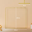 Outsunny Wedding Arch Backdrop Stand, Gold Wedding Arch with U-shaped Stakes