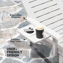Outsunny Set of 2 Resin Reclining Sun Loungers for Garden