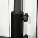 Outsunny Half Round Patio Umbrella Base for 3.8 cm or 4.8 cm Pole, Black