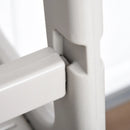 HOMCOM Kids Plastic Step Stool -  Grey