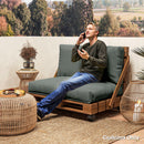 Outsunny 2 Seat Pallet Cushions 20cm Thick Outdoor Seat Pads
