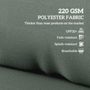 Outsunny 2 Seat Pallet Cushions 20cm Thick Outdoor Seat Pads