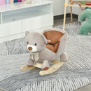 HOMCOM Children's Rocking Bear - Grey