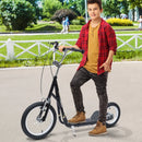 HOMCOM Stunt Scooter with 16" Wheels - Black