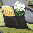 Outsunny Lounger Rocking Chair - Black