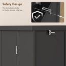 HOMCOM Kitchen Cupboard W/ 5 Tiers, 12 Spice Racks, Kitchen Storage Cabinet