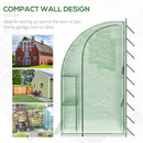 Outsunny Lean To Tunnel Greenhouse 214L x 120W x 215Hcm - Green