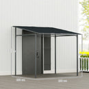 Outsunny 2.4 x 2.4 m Wall Mounted Pergola Gazebo, UPF30+