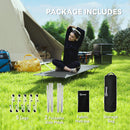 Outsunny Lightweight Camping Cot Portable Compact Sleeping Bed w/ Carry Bag