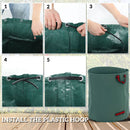 Outsunny Garden Waste Bags, 300L X 3 Heavy Duty Garden Sacks