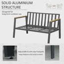 Outsunny Garden Sofa Set 4 Piece with Cushions - Grey