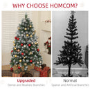 HOMCOM 5ft Artificial Pine Christmas Tree With Pinecones, Steel Base